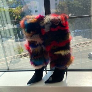 Jeffrey Campbell Rare bunny fur boots